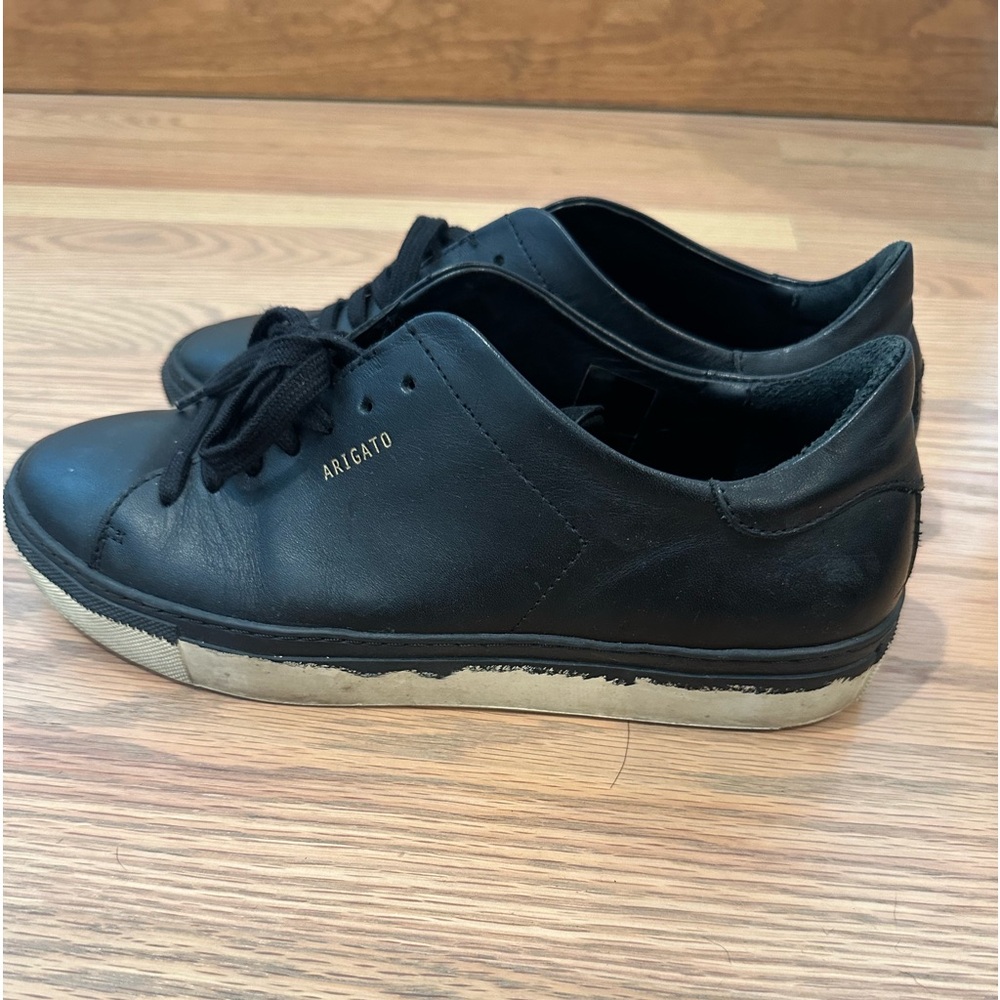 Axel Arigato Black/ White Sole View 2
